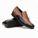 JADE Dual-Tone Leather Slip-Ons