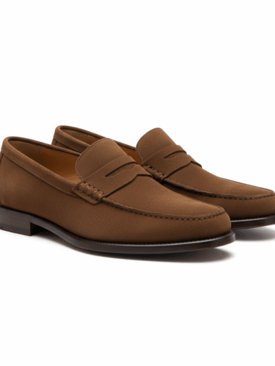 Bold Brown Penny Loafers
