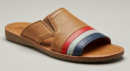 Tricolour Leather Cover Slip-On